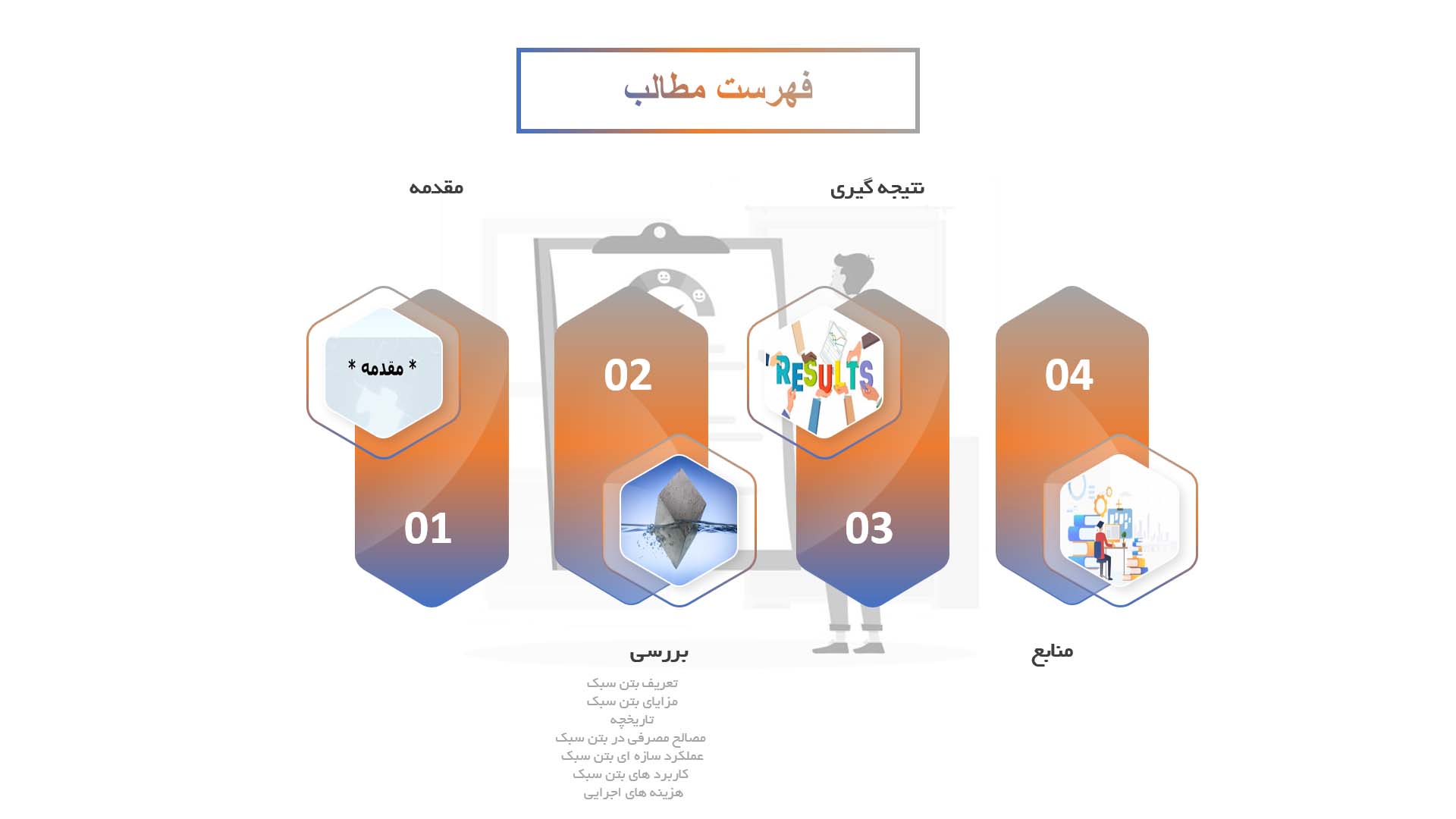 پاورپوینت در مورد بررسی استفاده از بتن سبک در ساختمان‌ها